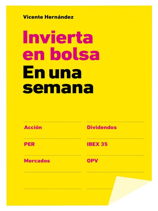 Title details for Invertir en bolsa en una semana by Vicente Hernández - Available